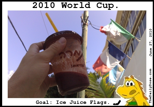 2010 World Cup. Goal: Ice Juice 
Flags. TheDailyDose.com .