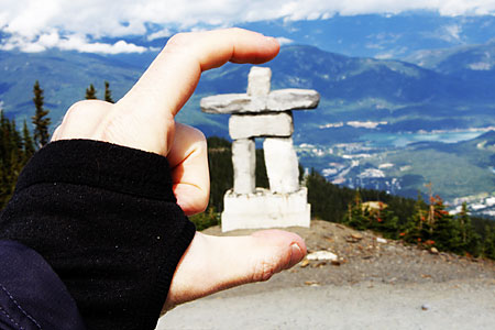 2 Ton, 15 foot tall, Vancouver 2010 Olympics stone statue, and I CRUSH IT like a bug!