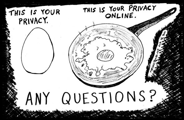 privacy online editorial cartoon collection image linking to a page about google comics