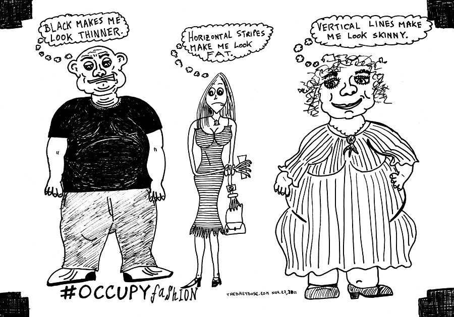 occupy fashion editorial cartoon by laughzilla for thedailydose.com