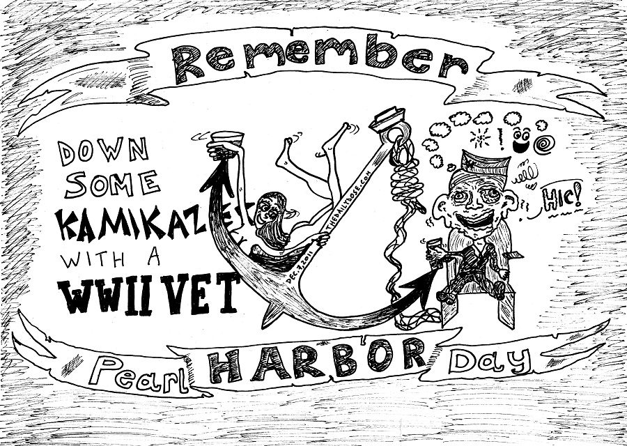 remember pearl harbor day editorial cartoon by laughzilla for thedailydose.com