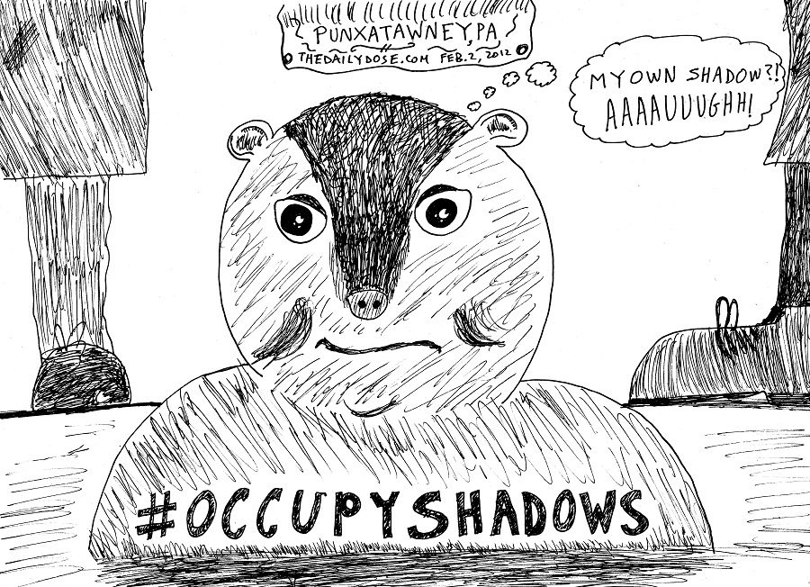 Occupy Shadows On Groundhog Day