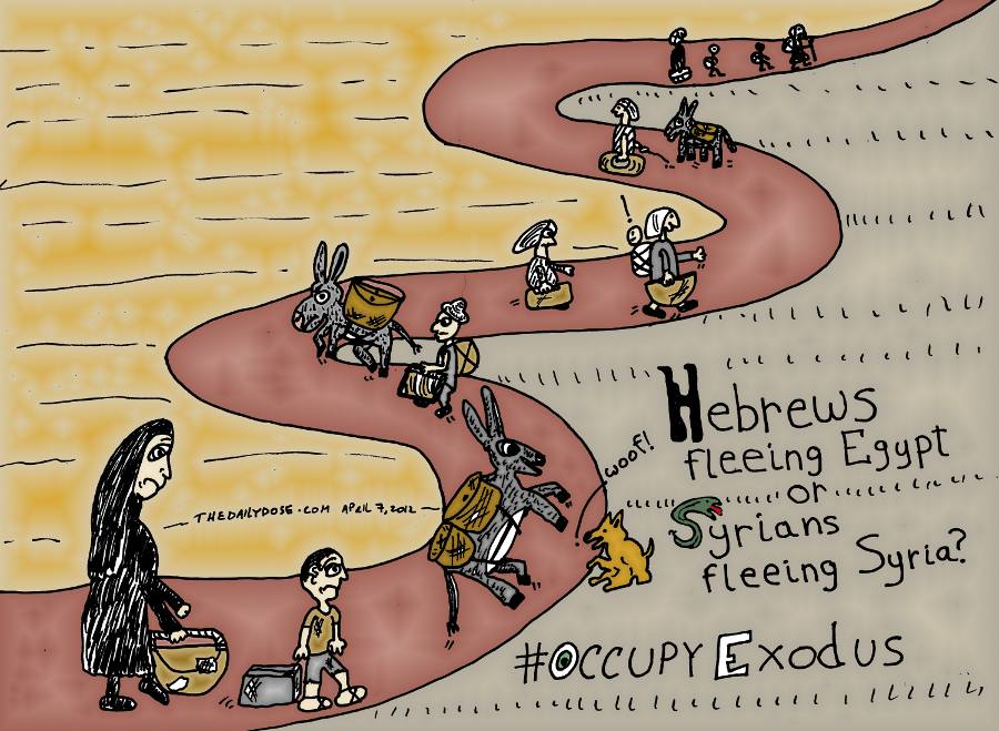 Hebrews Or Syrians Fleeing Occupy Exodus