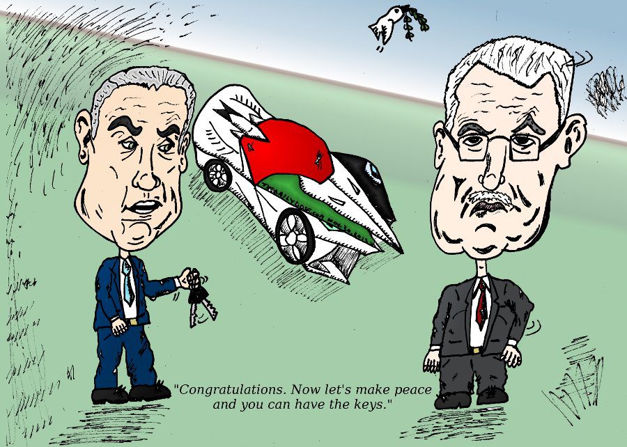 Bibi Offers Keys To Palestinian State Car To Abbas