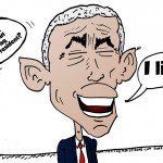 obama caricature on america's position after leaving iraq june 17, 2014